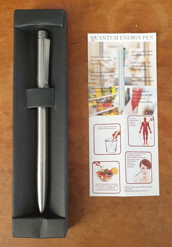 Quantum Energy Pen - Zero Ponit Nano Wand - Negative Ion Energy Ju-Ju Pt3