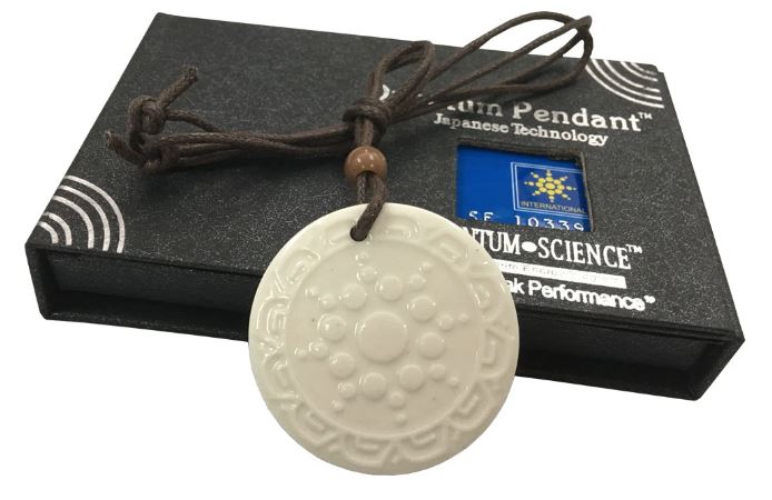 Radioactive Thorium Reconstituted Stone Pendant - Negative Ion Energy Ju-Ju Pt1.2