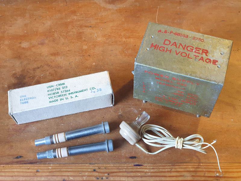 Vintage (circa 1944) Victoreen 6107 / BS 212 GM tubes & HV PSU